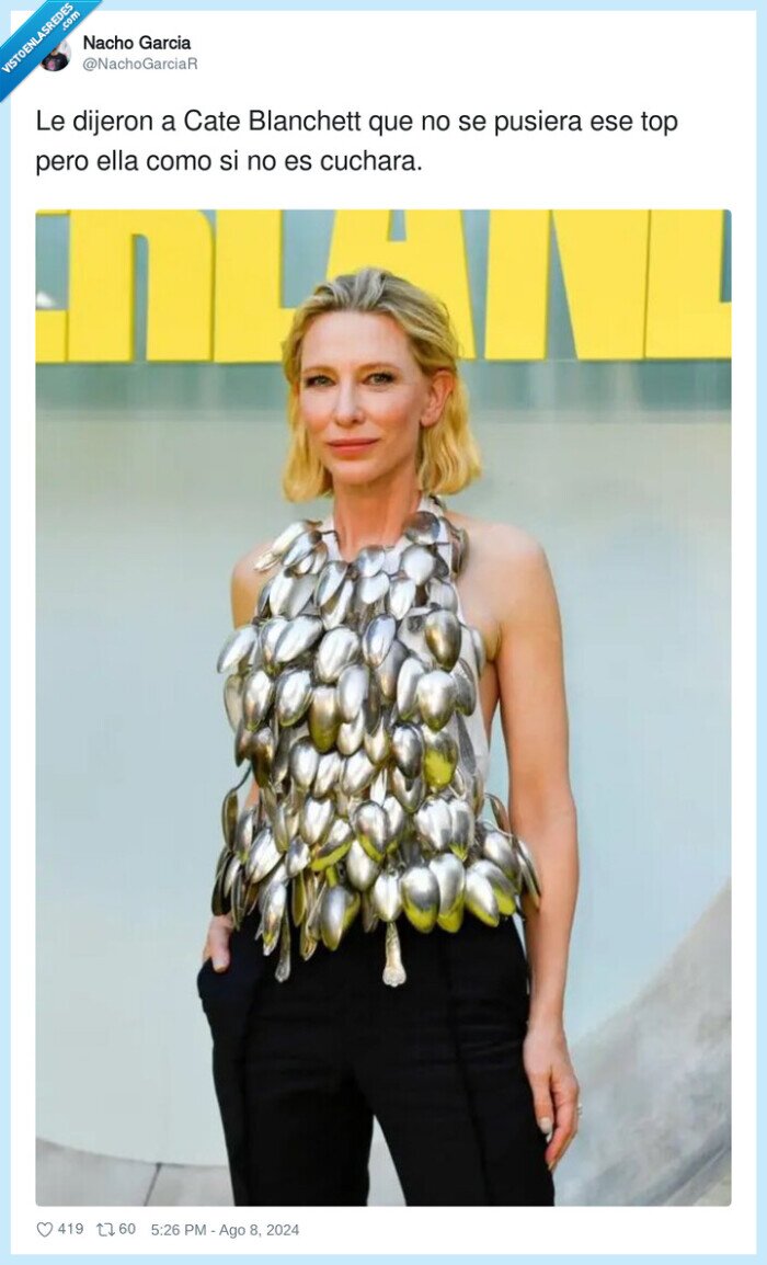 1620973 - El top de Cate Blanchett, por @NachoGarciaR