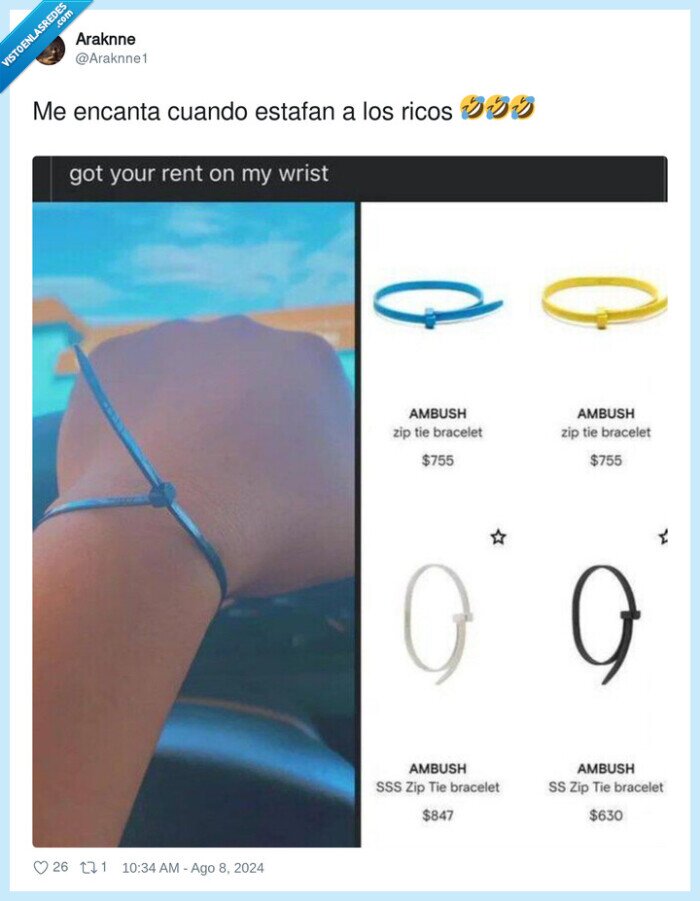 estafa,ricos,pulsera,ambush