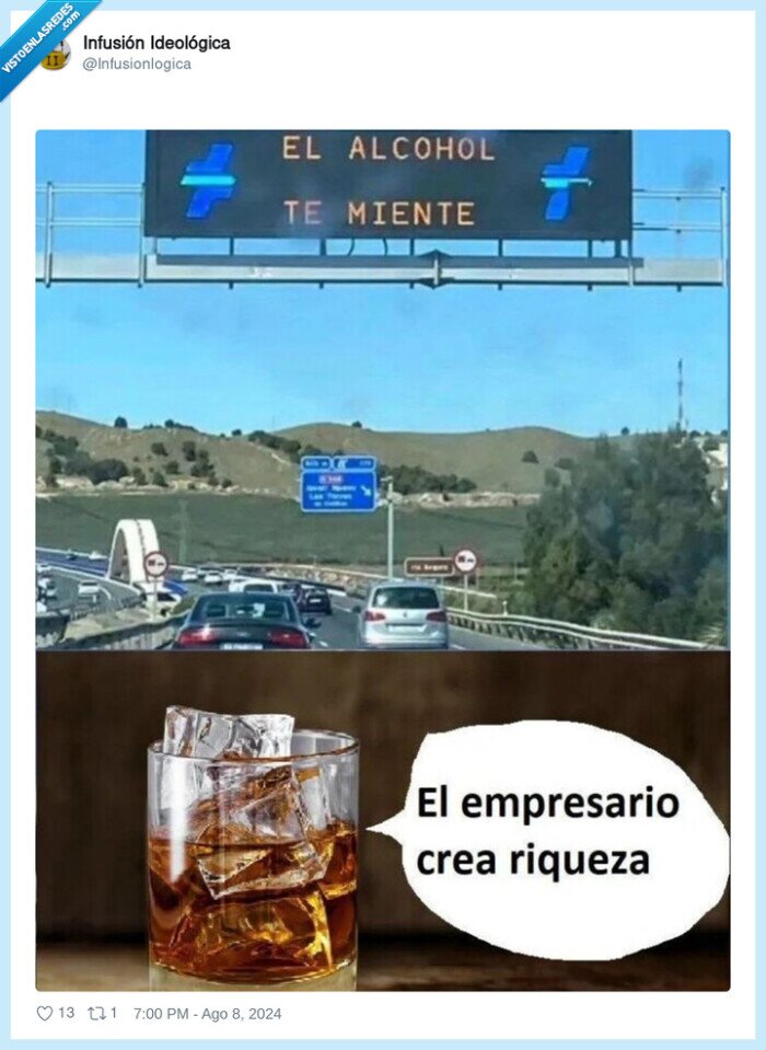 alcohol,mentir,anuncio,carretera