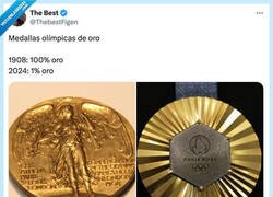 Enlace a La medalla de oro es 90% plata con un baño de oro, menudo timo