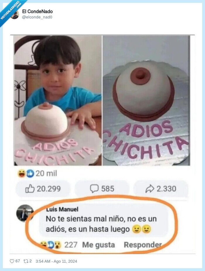 teta,adiós,cumpleaños,tarta