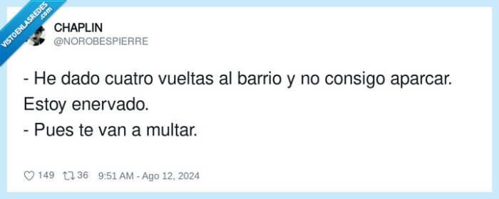 enervado,vueltas,aparcar,vado permanente