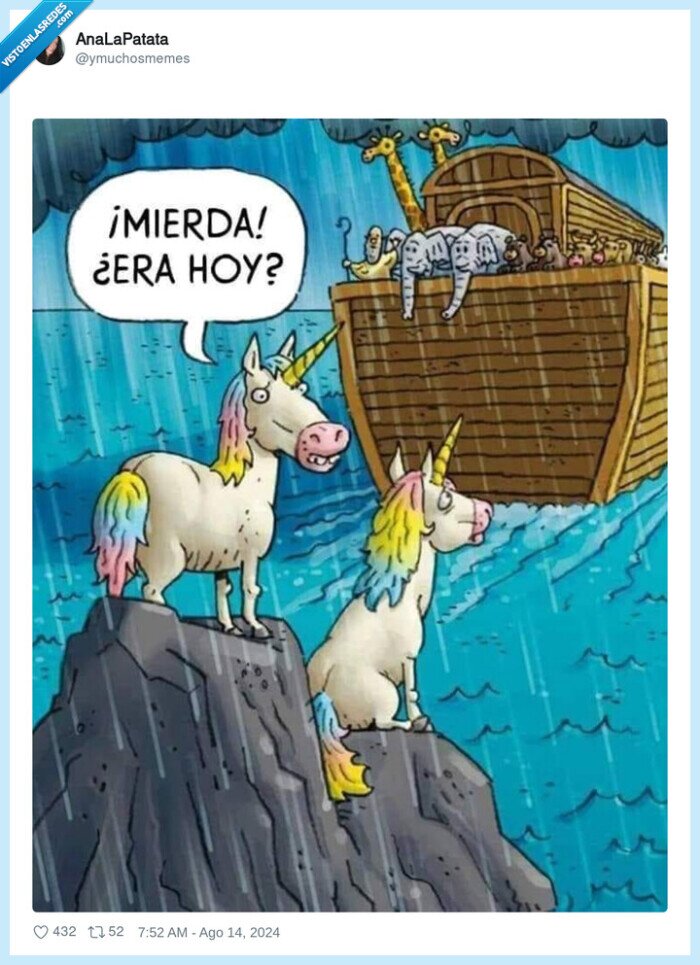 1623977 - El unicornio llegó tarde al Arca, por @ymuchosmemes