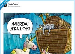 Enlace a El unicornio llegó tarde al Arca, por @ymuchosmemes