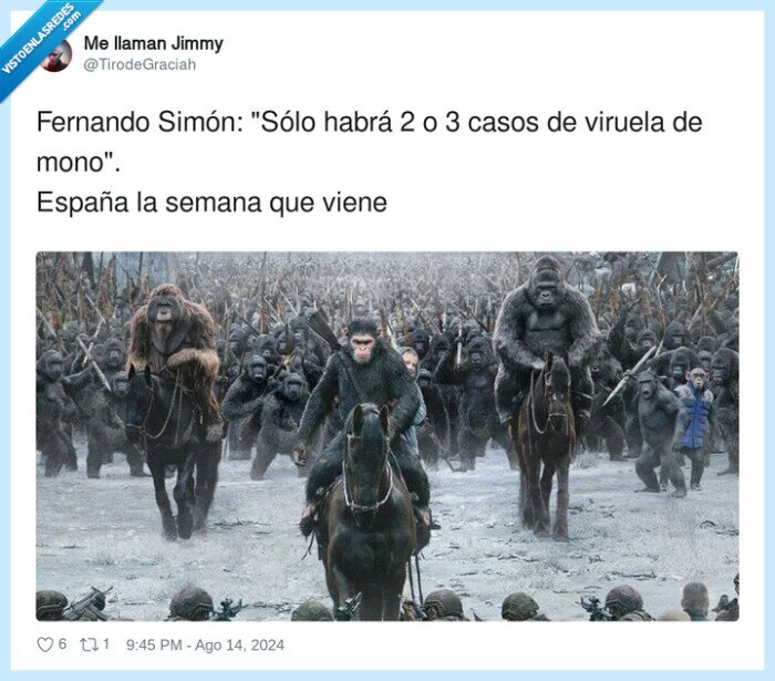 fernando simon,viruela,españa,planeta de los simios,semana