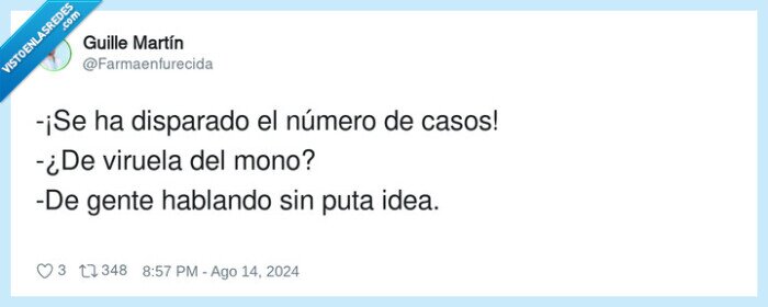 disparado,número,viruela del mono,casos,gente