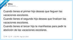 Enlace a Las temidas vacaciones escolares, por @Flintstone___