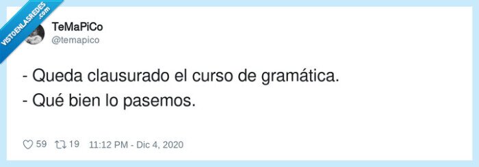 clausurado,gramática,pasemos,curso