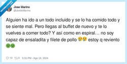 Enlace a Los buffet incluido sacan lo peor de mí, por @JositoMarino