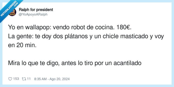 regatear,wallapop,robot de cocina