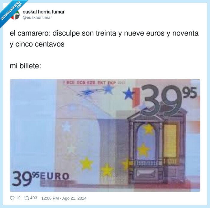 camarero,centavos,billete