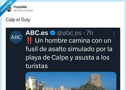 Enlace a Calp of Duty, por @Franjorodowski