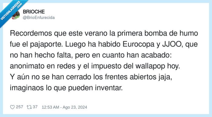 recordemos,pajaporte,imaginaos,anonimato,hacienda,impuestos,bomba de humo,wallapop