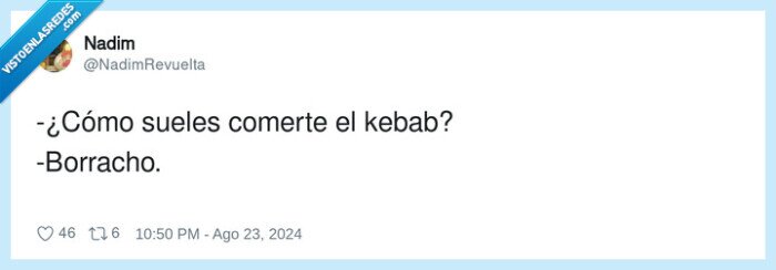 borracho,comer,kebab