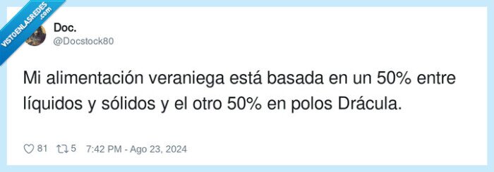 alimentación,veraniega,líquidos,sólidos,drácula