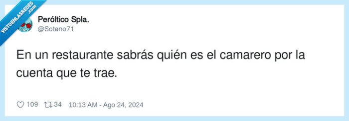 1630393 - Quién es el camarero, por @Sotano71