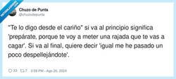 Enlace a Pinta mal si empieza así, por @chuzodepunta