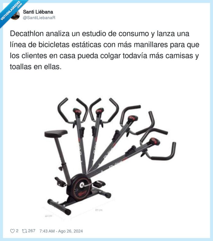 bicicletas estáticas,manillares,decathlon,clientes