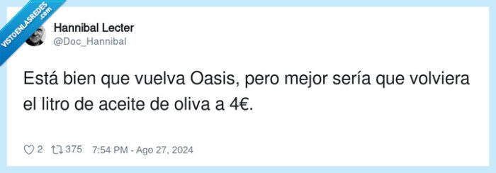 vuelta,oasis,aceite de oliva