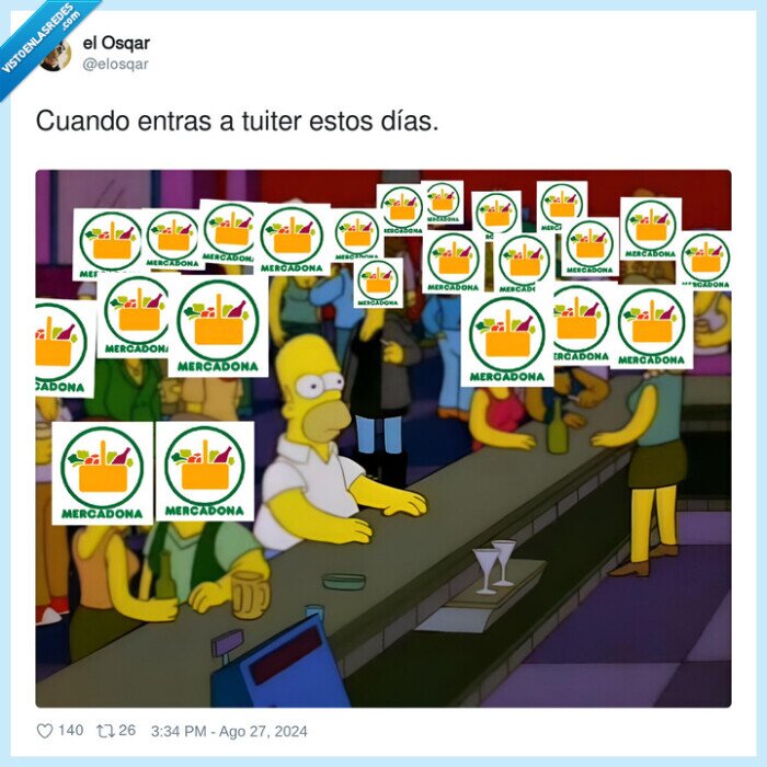 mercadona,pesados,ligar,homer,bar de moe