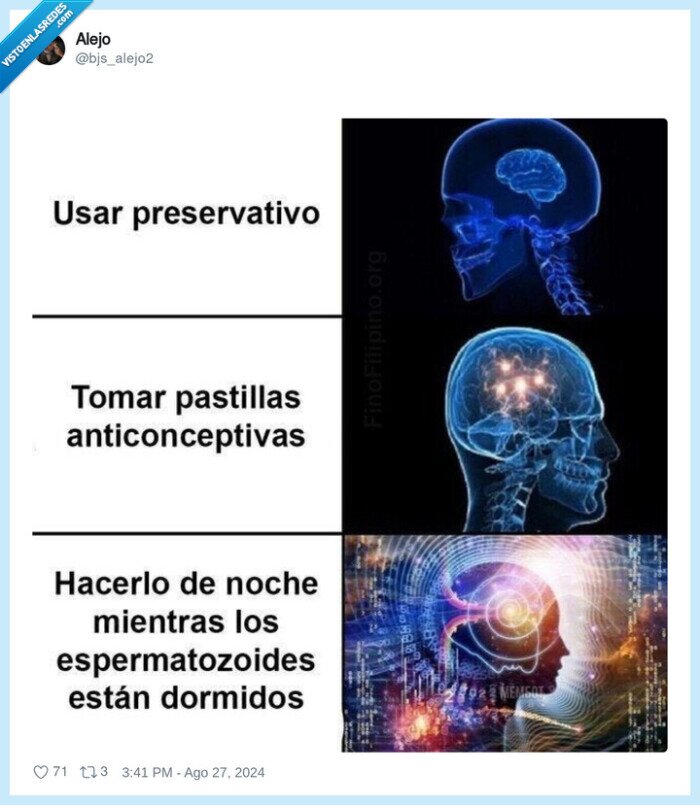 cerebro,meme,preservativo,noche