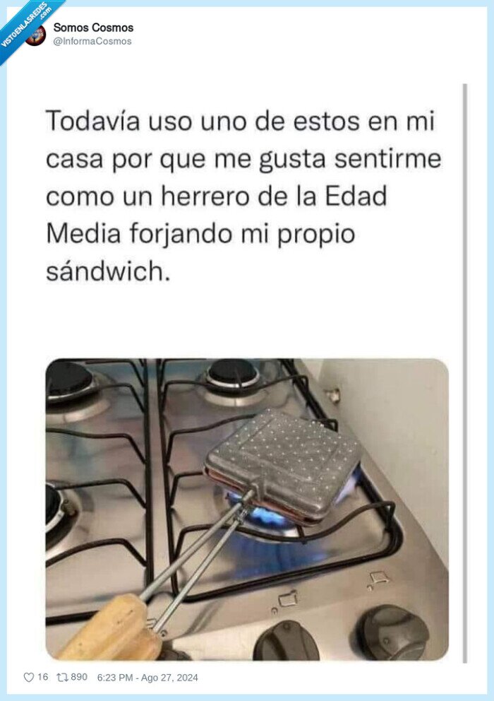 sandwich,forjar,hierro,fuego