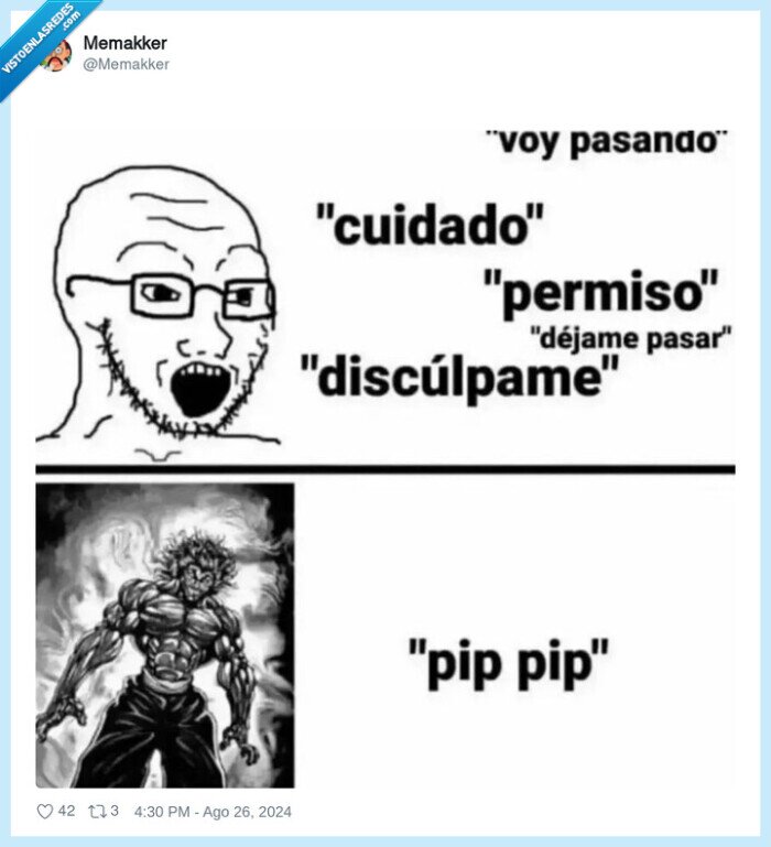 paso,por favor,disculpa,pip pip