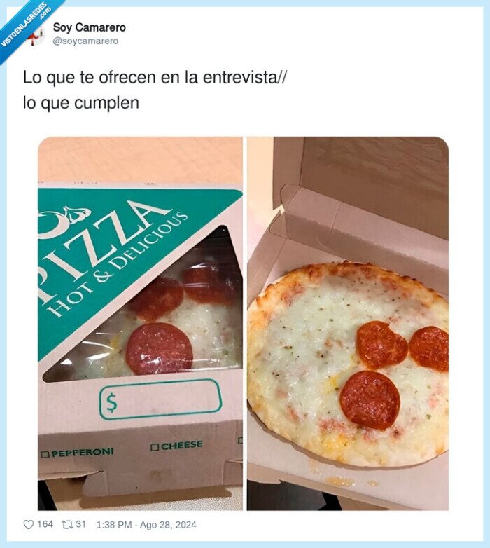 entrevista,ofrecer,cumplir,pizza