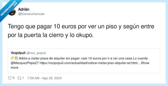 1632580 - La nueva moda es cobrar por enseñar un piso, por @Elevenchancee