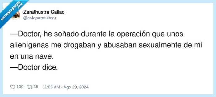 alienígenas,operación,drogado,abuso,doctor