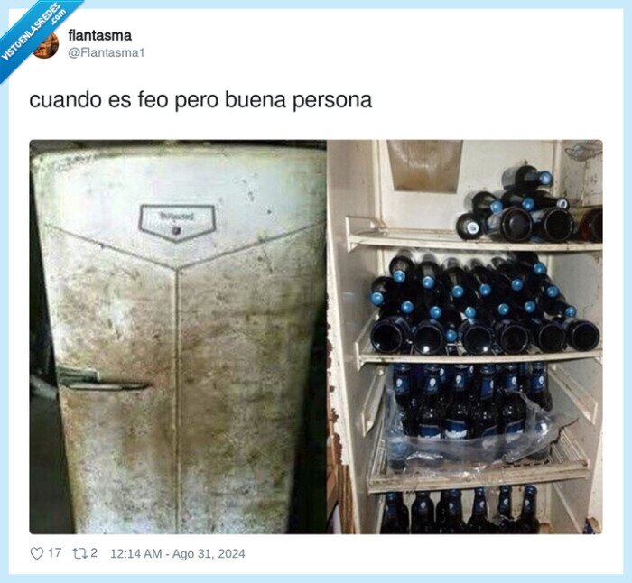 nevera,frigorífico,cervezas,buena,feo