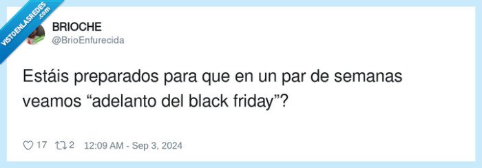 adelanto,preparados,black friday,campaña