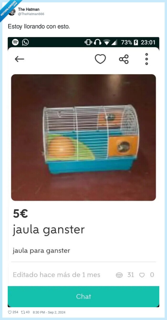 jaula,hamster,wallapop