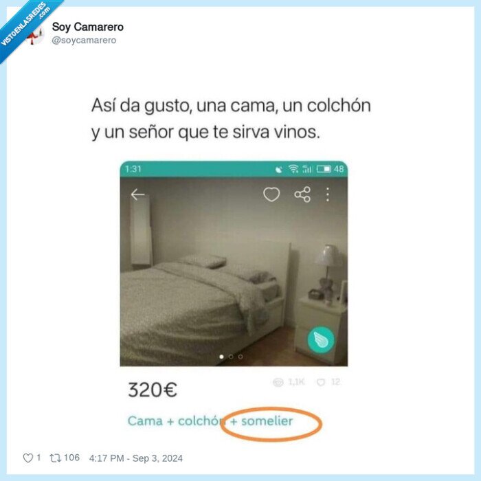 somelier,wallapop,venta,colchón