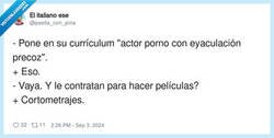 Enlace a Actor de cortometrajes, por @paella_con_pina