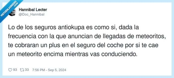 seguro,meteoritos,frecuencia,antiokupa,meteorito