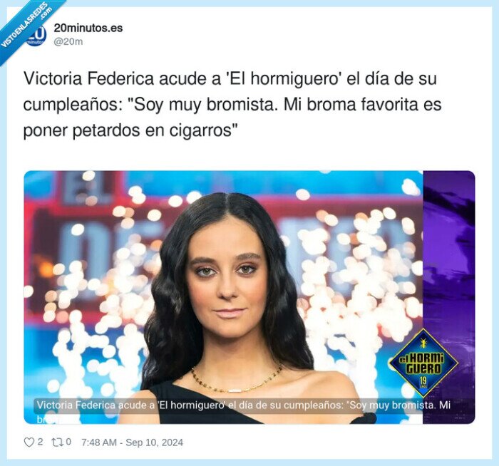 cumpleaños,hormiguero,victoria federica,bromista,petardos,cigarros