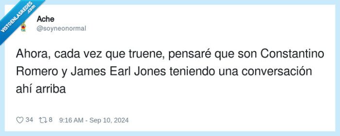 conversación,constantino romer,james earl jones,tronar,cielo,dep