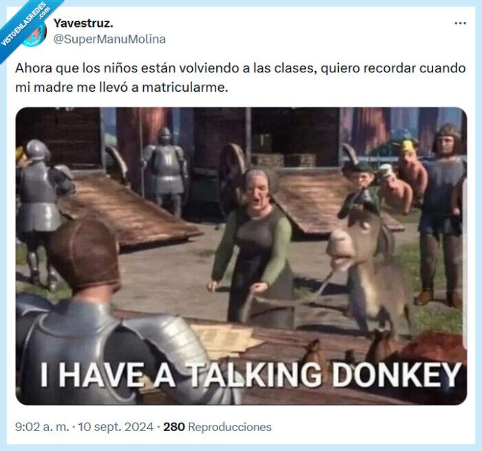 matrícula,niño,clase,shrek