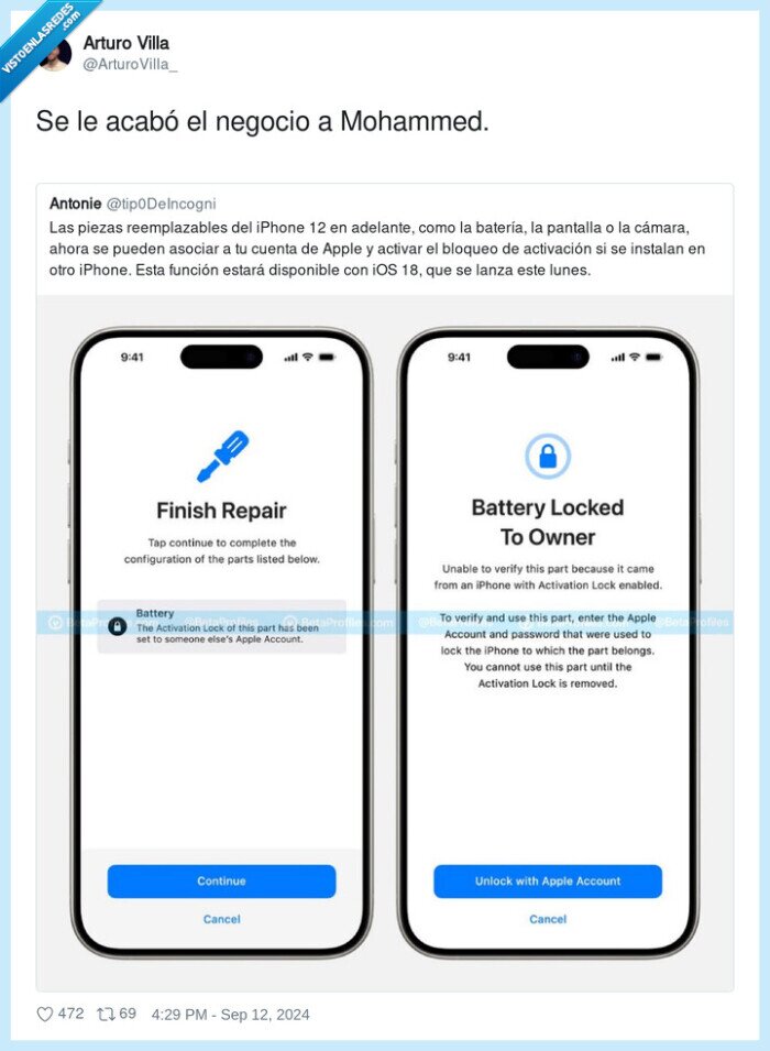 1638596 - Bien por Apple, pero si te lo roban, te quedas igual sin móvil, por @ArturoVilla_