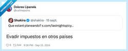 Enlace a Lo que se le da bien a Shakira, por @callmepains