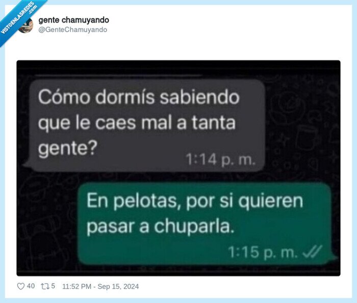 1640093 - La respuesta que esperaba, por @GenteChamuyando