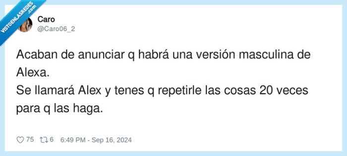 alexa,version masculina,repetir