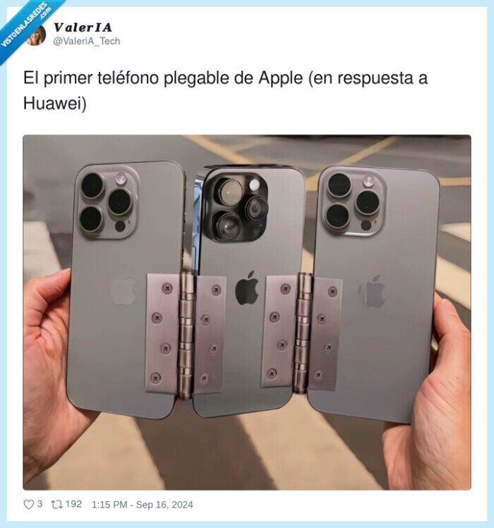 1640114 - Apple copiando a Huawei, por @ValeriA_Tech