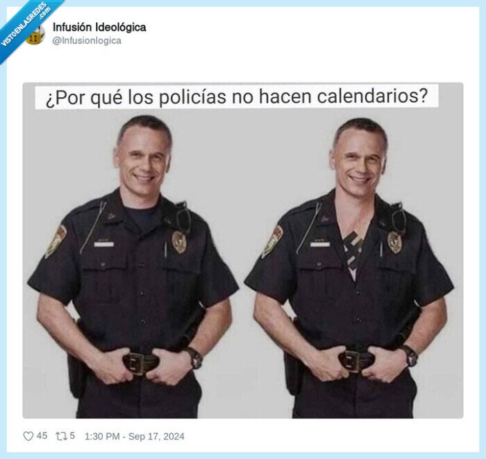 nazis,policias,calendarios,esvastica