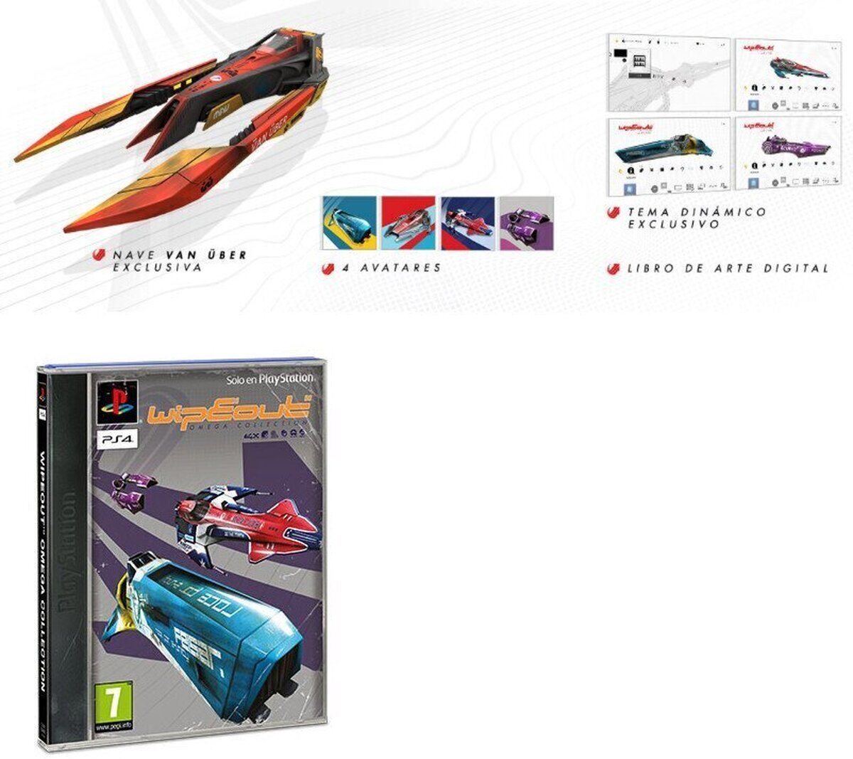Ya disponible para reserva WipEout Omega Collection. Ahora con una faja de PSX