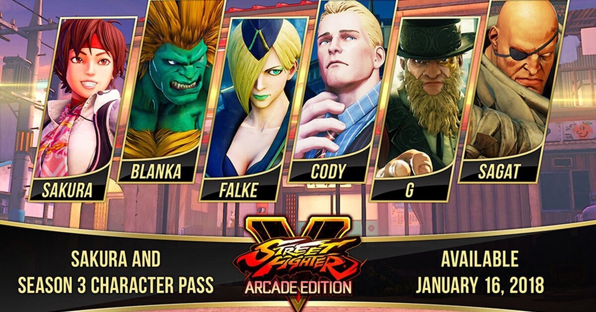 Secuencia de introducción de Street Fighter V: Arcade Edition - Los personajes de la Temporada 3 de SFV