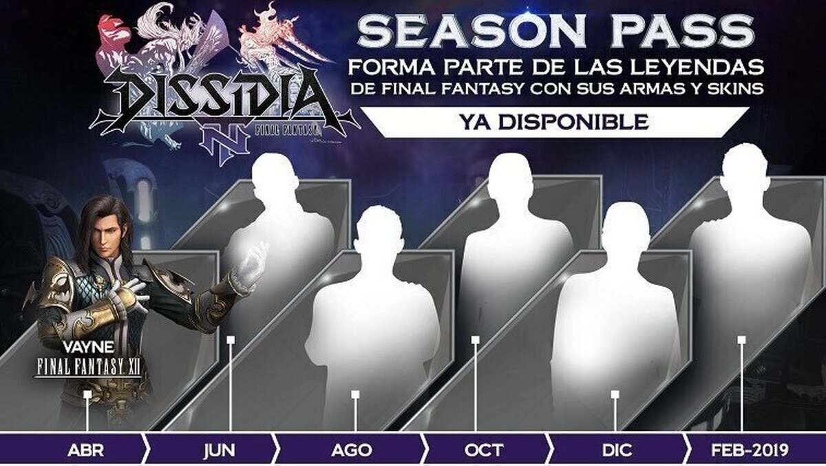 Anunciado el primer personaje del Pase de Temporada de DISSIDIA® FINAL FANTASY NT