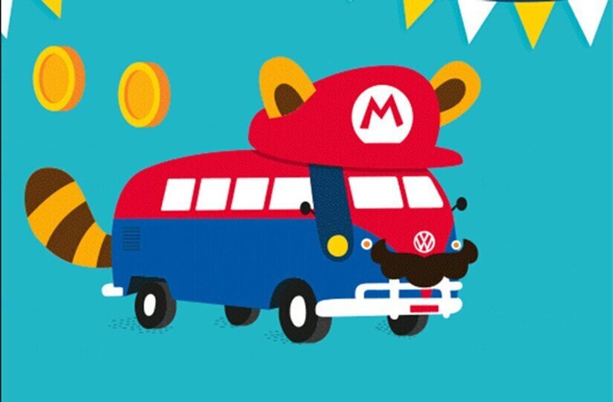 Concentración de furgonetas Volkswagen disfrazadas de las sagas mas míticas de los videojuegos