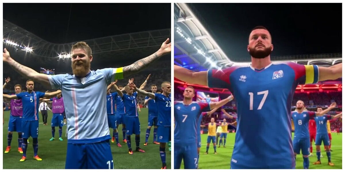 FIFA 18 ha añadido la celebración vikinga de Islandia